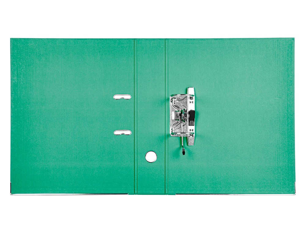 CLASSEUR LEVIER LIDERPAPEL DOCUMENTA A4+ CARTON REMBORDE DOS 75MM RADO METALLIQUE COLORIS VERT
