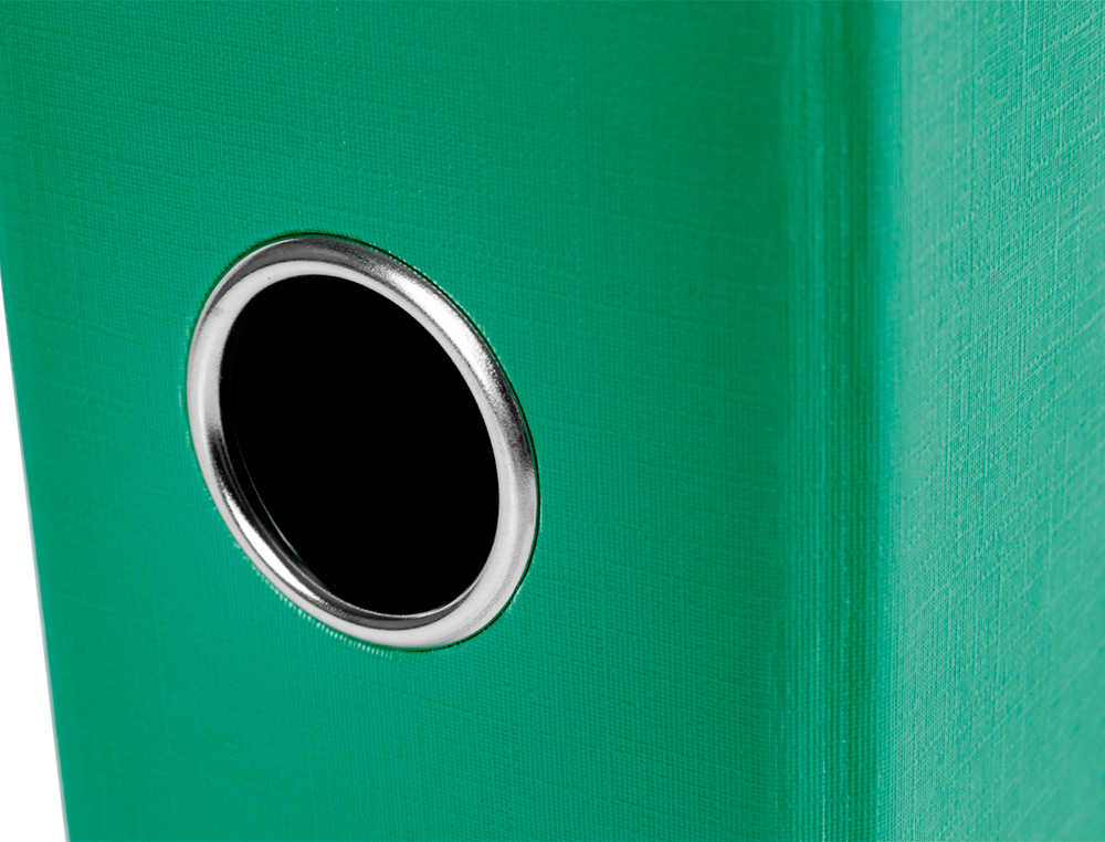 CLASSEUR LEVIER LIDERPAPEL DOCUMENTA A4+ CARTON REMBORDE DOS 75MM RADO METALLIQUE COLORIS VERT