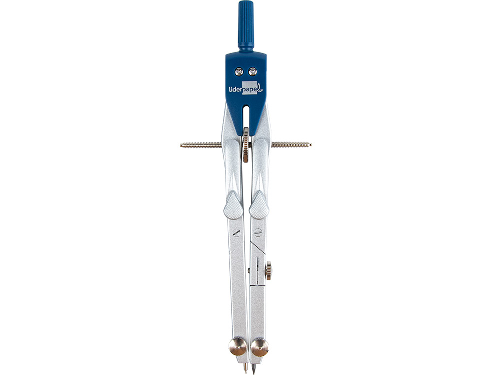 COMPAS LIDERPAPEL MICROMTRIQUE ARTICUL 2 BRANCHES CIRCONFRENCE 38CM TOUCHE RGLAGE RAPIDE BAGUE MINE 2MM TUI