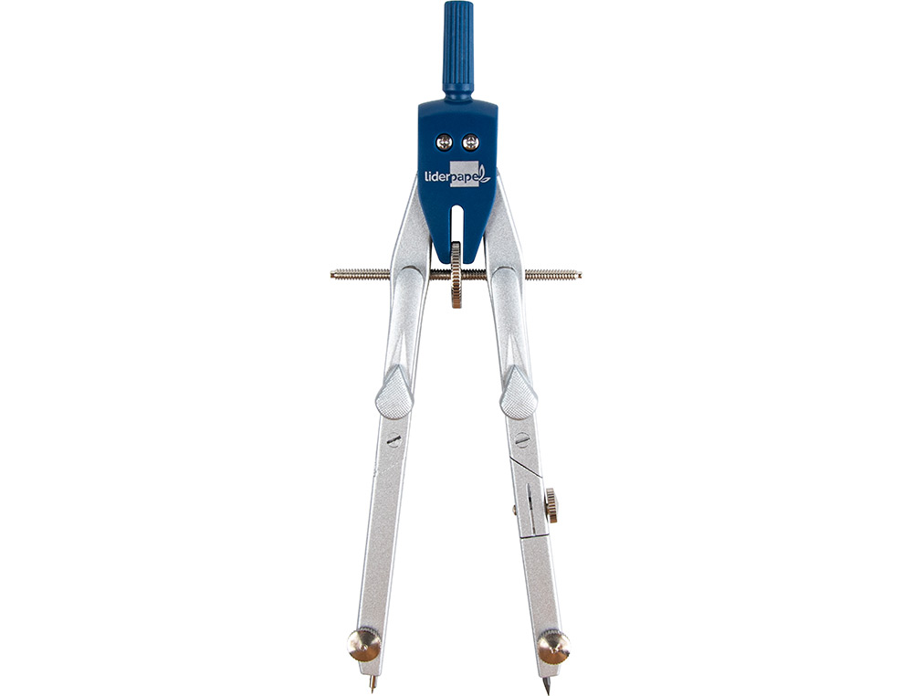 COMPAS LIDERPAPEL MICROMTRIQUE ARTICUL 2 BRANCHES CIRCONFRENCE 38CM TOUCHE RGLAGE RAPIDE BAGUE MINE 2MM TUI