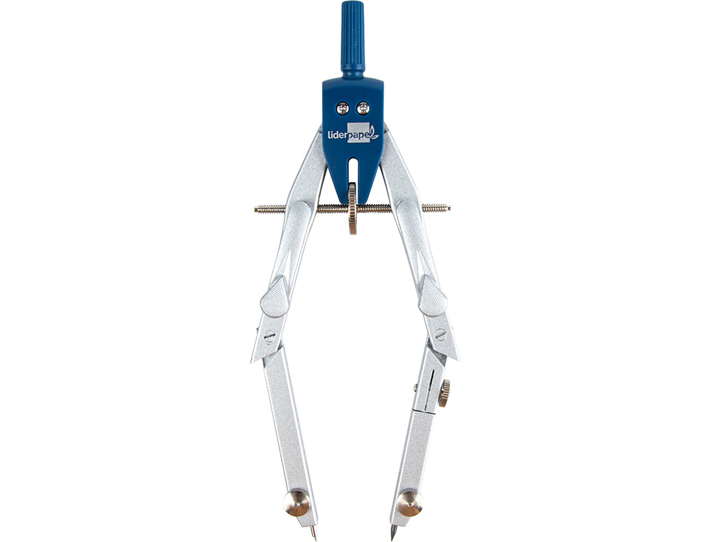 COMPAS LIDERPAPEL MICROMTRIQUE ARTICUL 2 BRANCHES CIRCONFRENCE 38CM TOUCHE RGLAGE RAPIDE BAGUE MINE 2MM TUI