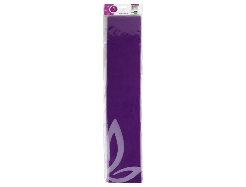 PAPIER CRPON LIDERPAPEL 34G/M2 50CMX2.5M UNICOLORE VIOLET