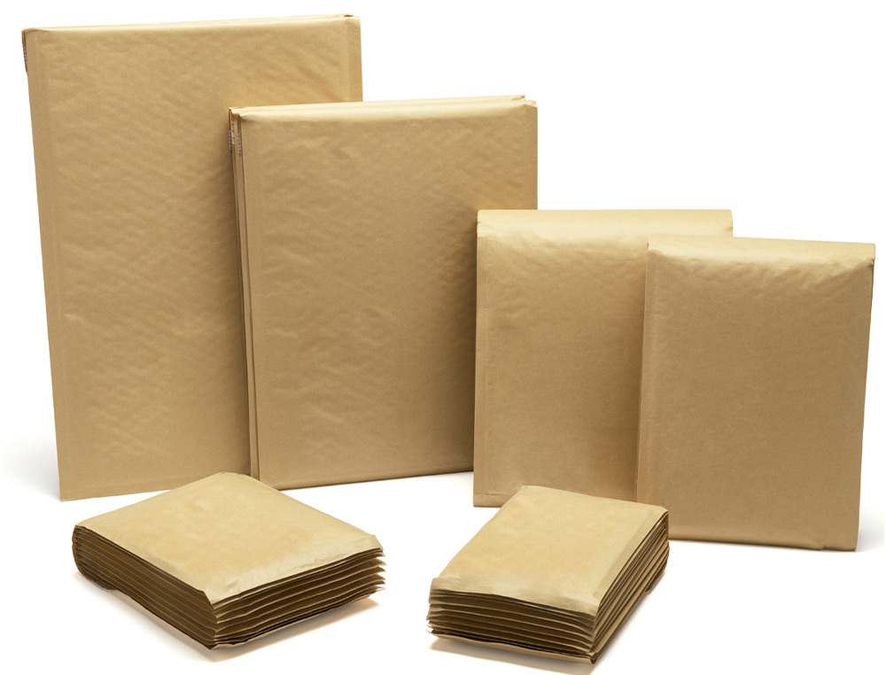 POCHETTE BULLES D'AIR Q-CONNECT 110X165MM 82G KRAFT MATELASSE RABAT DROIT         AUTO-ADHESIVE SANS FENETRE