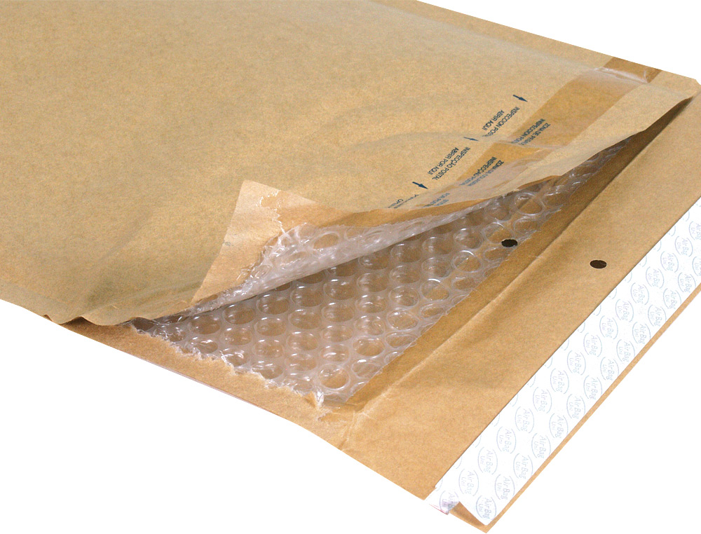 POCHETTE BULLES D'AIR Q-CONNECT 150X210MM 82G KRAFT MATELASSE RABAT DROIT         AUTO-ADHESIVE SANS FENETRE