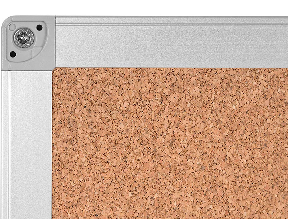 TABLEAU LIGE Q-CONNECT MURAL CADRE ALUMINIUM RSISTANCE HUMIDIT ACCESSOIRES FIXATION MUR 1MM PAISSEUR 120X90CM