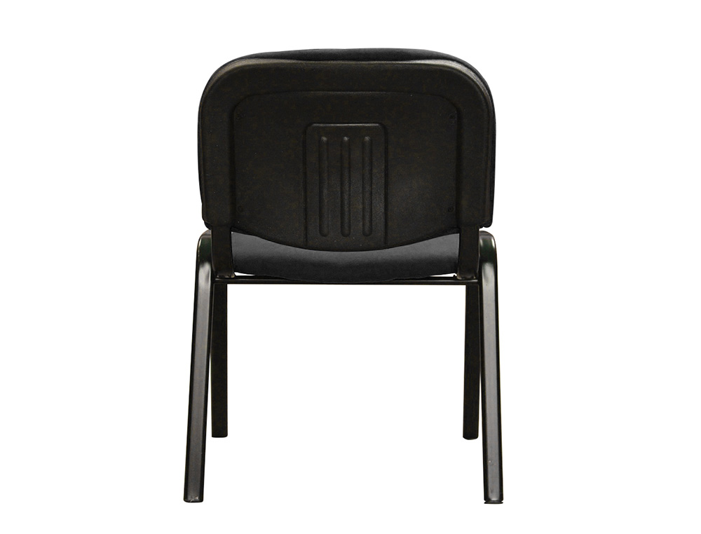 CHAISE Q-CONNECT CONNECT EMPILABLE 4 PIEDS POIDS MAXIMUM SUPPORT 100KG 91X49X44CM COLORIS NOIR 5.3KG