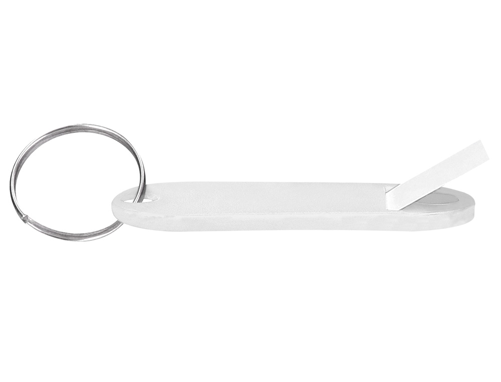 PORTE-CLS Q-CONNECT PORTE-TIQUETTE PLASTIQUE 50X22MM COLORIS BLANC PRSENTOIR 100 UNITS