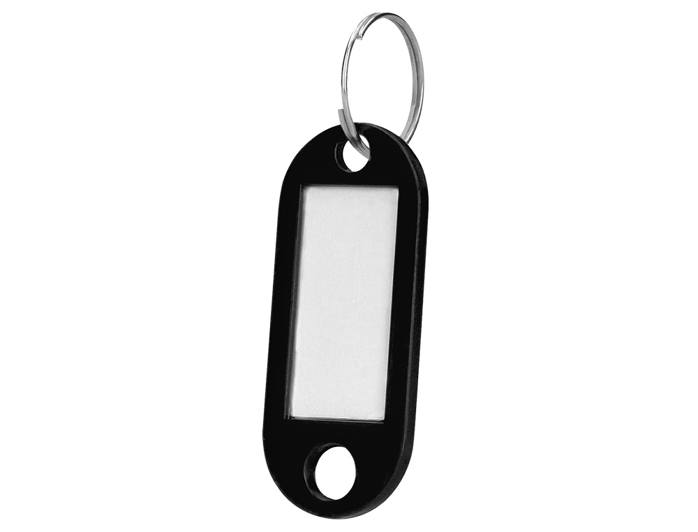 PORTE-CLS Q-CONNECT PORTE-TIQUETTE PLASTIQUE 50X22MM COLORIS NOIR PRSENTOIR 100 UNITS
