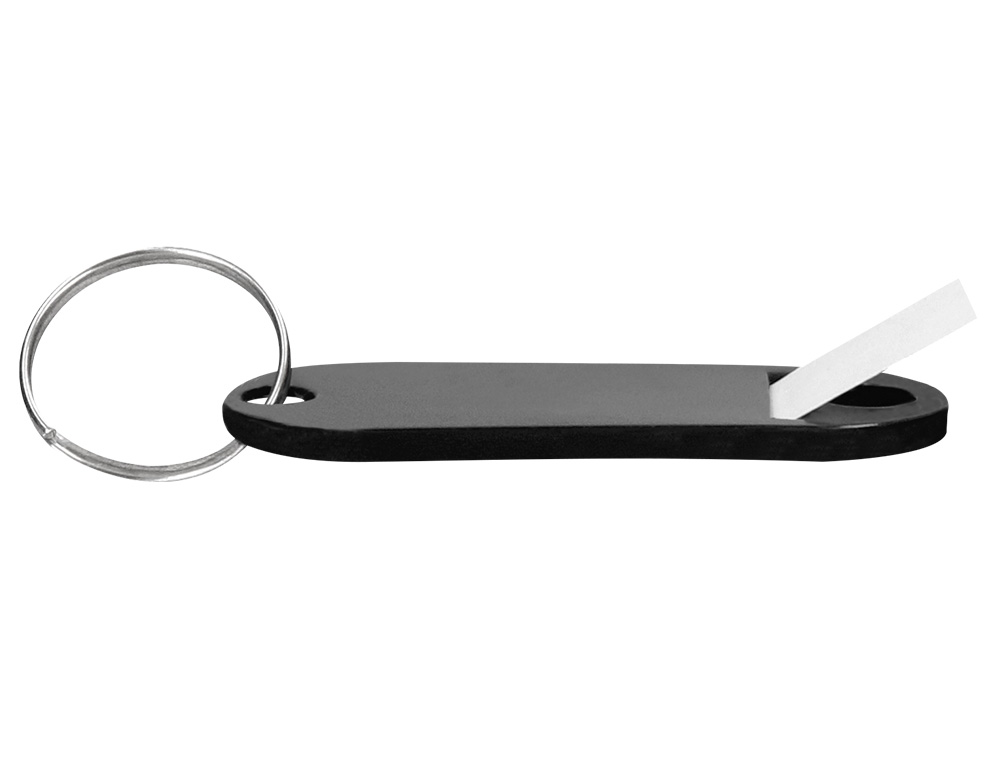 PORTE-CLS Q-CONNECT PORTE-TIQUETTE PLASTIQUE 50X22MM COLORIS NOIR PRSENTOIR 100 UNITS