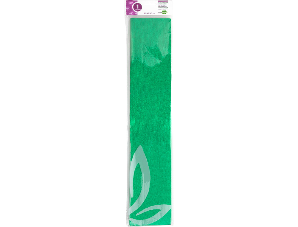 PAPIER CRPON LIDERPAPEL 34G/M2 50CMX2.5M UNICOLORE VERT MTALLIS