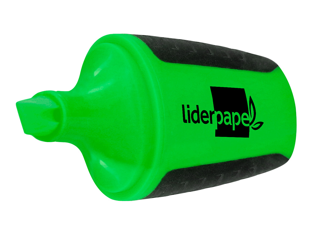 SURLIGNEUR LIDERPAPEL FLUORESCENT MINI TRAC 1/4MM POINTE BISEAUTE GRIP CAOUTCHOUC COLORIS VERT