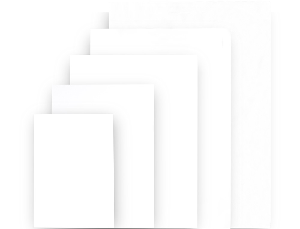CARTON ENTRECOLLE LIDERPAPEL 70X100CM EPAISSEUR 5MM UNICOLORE BLANC