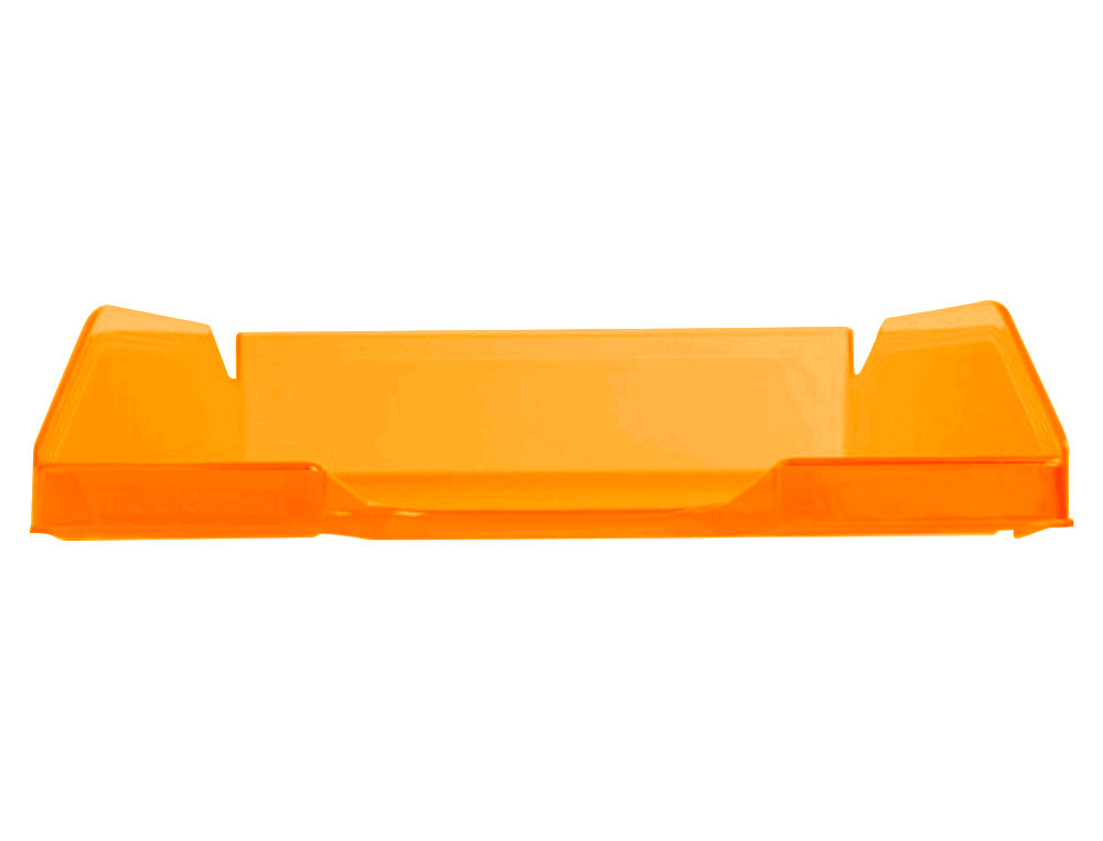 CORBEILLE  COURRIER Q-CONNECTPOLYPROPYLNE DOCUMENTS A4+ 240X320MM EMPILABLE 350X255X65MM COLORIS ORANGE TRANSPARENT