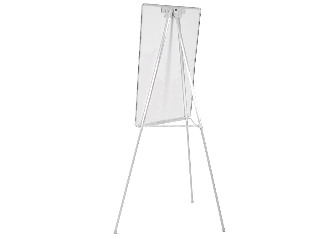 CHEVALET CONFRENCE Q-CONNECT TABLEAU LAMIN 85X60CM CADRE PLASTIQUE PINCE BLOC PAPIER AUGET PORTE-MARQUEURS