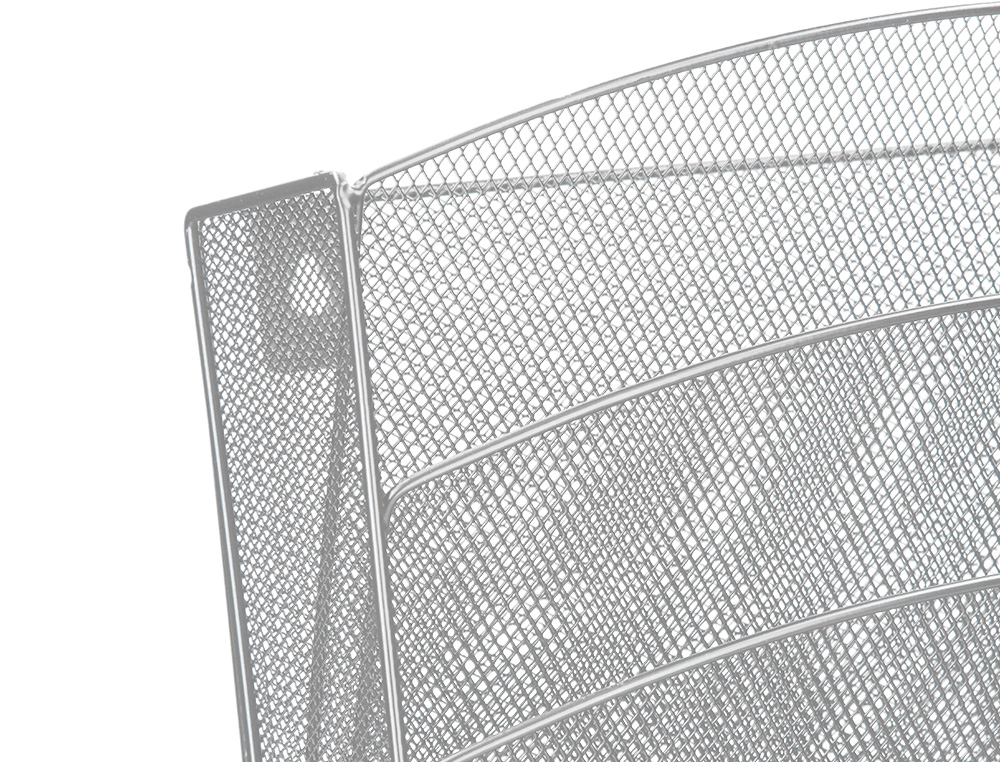 CORBEILLE MURALE Q-CONNECT 5 CASES A4 VERTICAL PRSENTOIR MTALLIQUE 315X93X440MM COLORIS ARGENT