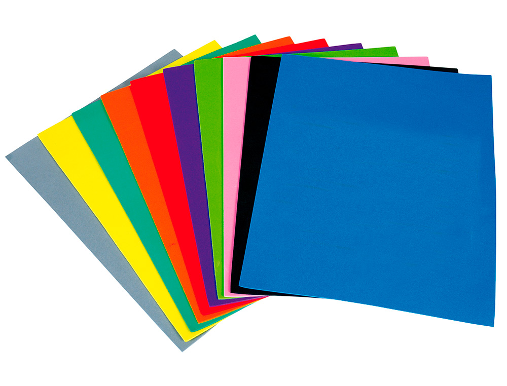 PLAQUE MOUSSE LIDERPAPEL 50X70CM 60G/M2 PAISSEUR 1.5MM UNICOLORE JAUNE