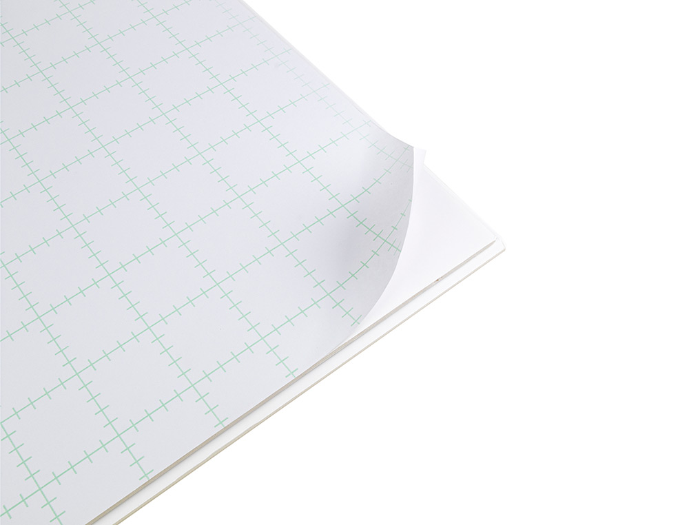 CARTON ENTRECOLLE LIDERPAPEL ADHESIF 50X70CM EPAISSEUR 5MM UNICOLORE BLANC