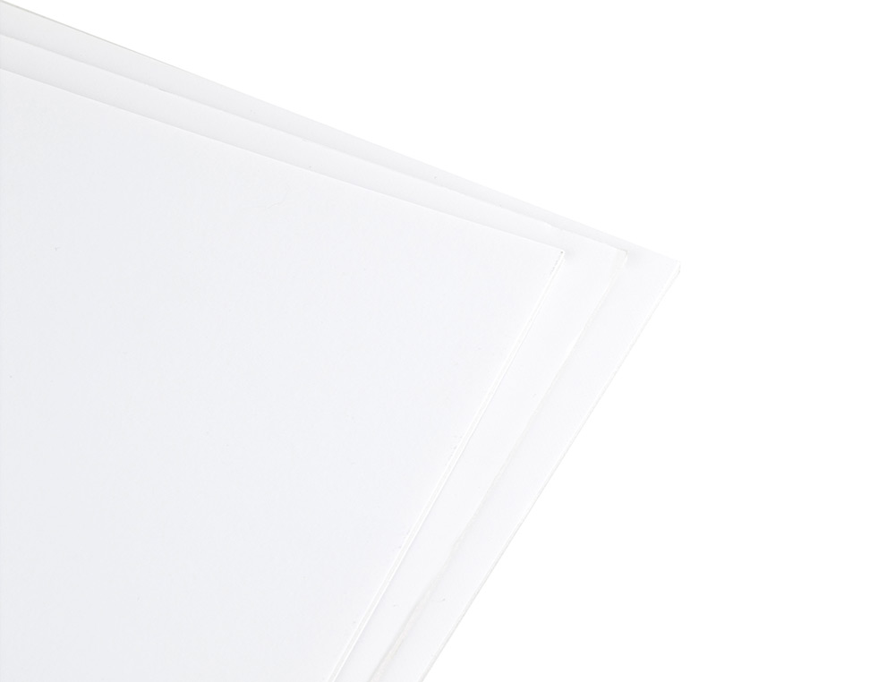 CARTON ENTRECOLLE LIDERPAPEL A4 EPAISSEUR 3MM UNICOLORE    BLANC