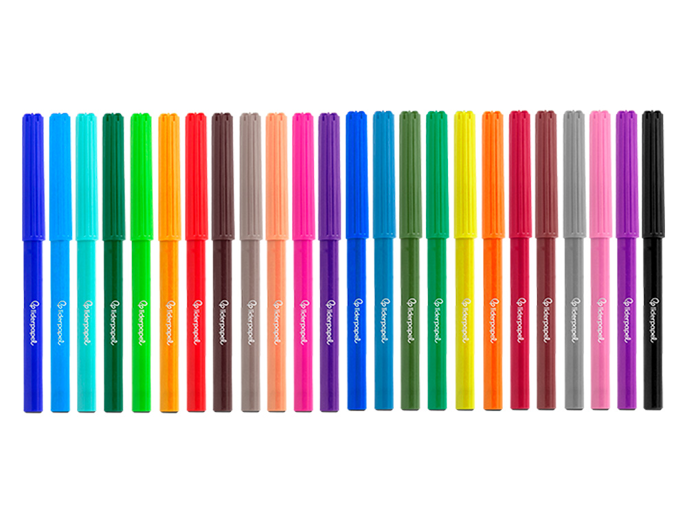 FEUTRE COLORIAGE LIDERPAPEL SLIM LONGUEUR CRITURE 800M POINTE NYLON 2MM DIAMTRE TUI CARTON 24 UNITS
