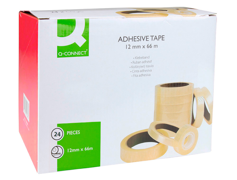 RUBAN ADHÉSIF Q-CONNECT 66MX12MM SACHET CELLOPHANE