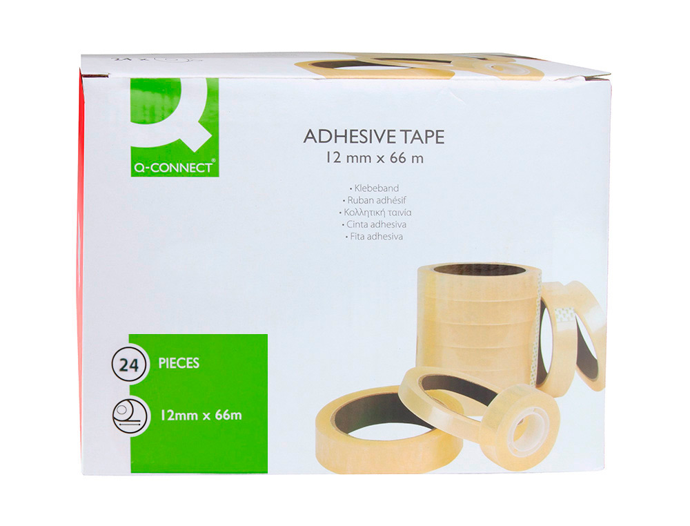 RUBAN ADHÉSIF Q-CONNECT 66MX12MM SACHET CELLOPHANE