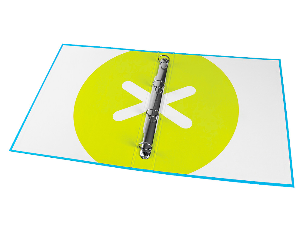 CLASSEUR ANTARTIK 4 ANNEAUX RONDS 25MM A4 CARTON REMBORDE COLORIS BLEU