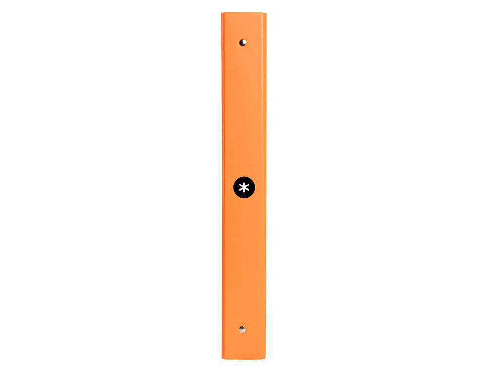 CLASSEUR ANTARTIK 4 ANNEAUX RONDS 25MM A4 CARTON REMBORDE COLORIS ORANGE