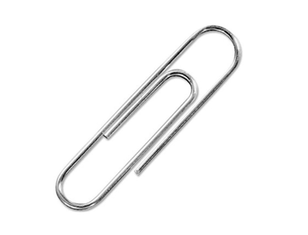 TROMBONE Q-CONNECT NICKELE N 3 BOUT ROND 43MM BOITE 100  UNITES