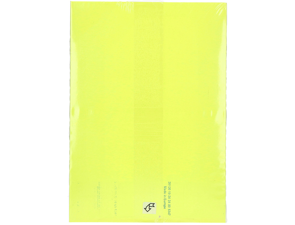 PAPIER COULEUR Q-CONNECT MULTIFONCTION A4 80G/M2 UNICOLORE JAUNE NÉON RAMETTE 500 FEUILLES