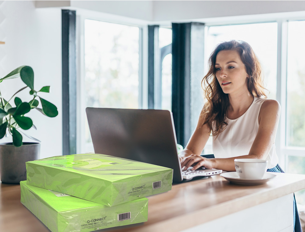 PAPIER COULEUR Q-CONNECT MULTIFONCTION A3 80G/M2 UNICOLORE VERT NON RAMETTE 500 FEUILLES
