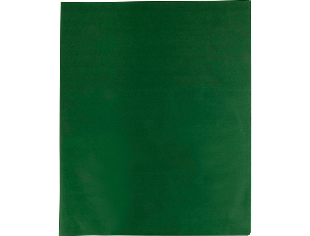 PAPIER DE SOIE LIDERPAPEL 52X76CM 18G/M2 UNICOLORE VERT FONCÉ SACHET 25F