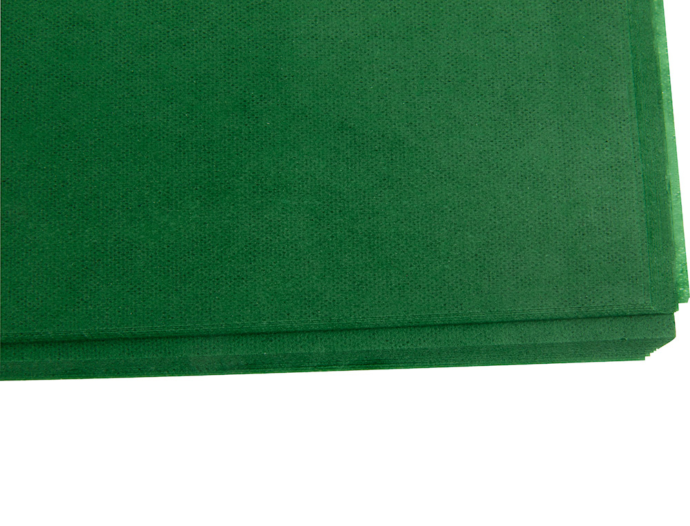 PAPIER DE SOIE LIDERPAPEL 52X76CM 18G/M2 UNICOLORE VERT FONCÉ SACHET 25F