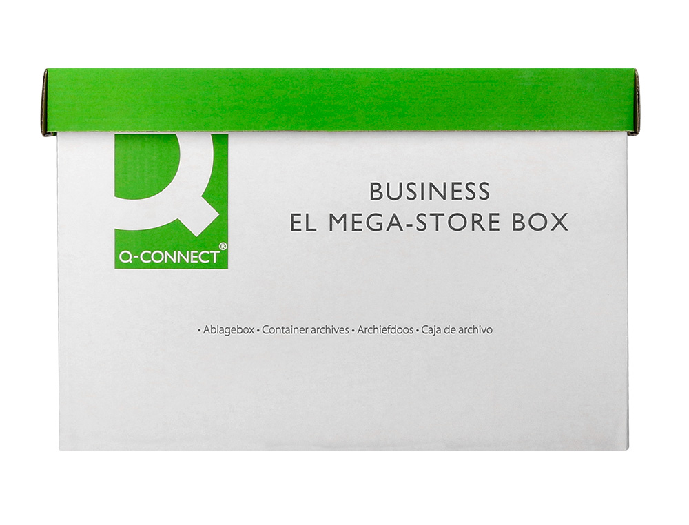 BOITE ARCHIVES QCONNECT CARTON POUR 3 BOITES FORMAT   A4+ MONTAGE AUTOMATIQUE DIM.  INTERIEUR 295X383X430MM