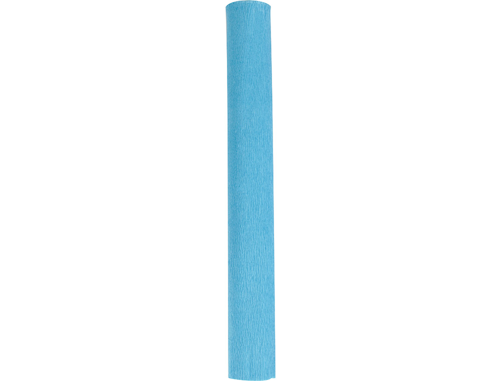 PAPIER CREPON LIDERPAPEL ROULEAU 50CMX2,5M 85GR        COLORIS BLEU CIEL