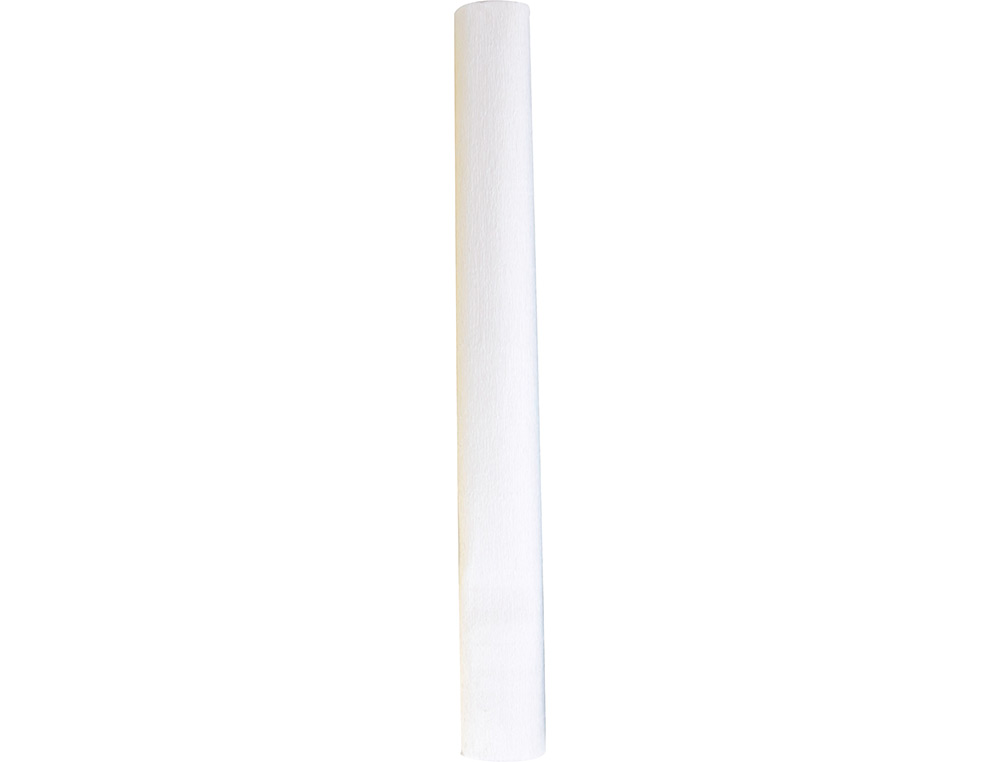 PAPIER CREPON LIDERPAPEL ROULEAU 50CMX2,5M 85GR COLORIS BLANC
