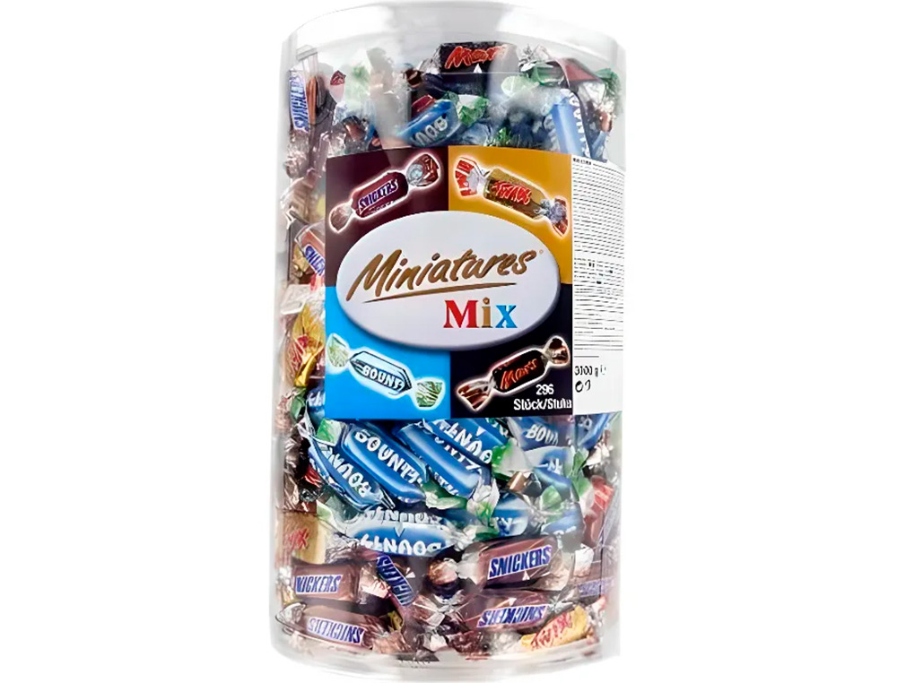 CHOCOLAT MINIATURES MIX MINI BARRE TUBO 3KG