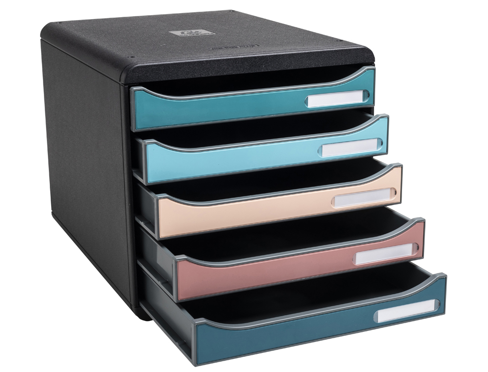 MODULE CLASSEMENT EXACOMPTA BIG BOX PLUS SKANDI 5 TIROIRS COLORIS ASSORTIS
