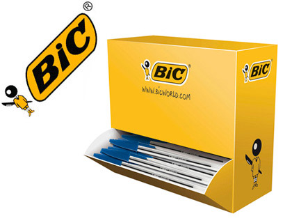 STYLO-BILLE BIC CRISTAL CRITURE MOYENNE 0.5MM ENCRE CLASSIQUE BLEUE BILLE INDFORMABLE PACK COMONIQUE 100 UNITS