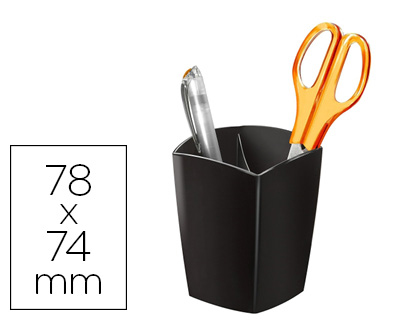 POT  CRAYONS MAGNTIQUE CEP GLOSS TONIC 2 COMPARTIMENTS POLYSTYRNE ANTICHOC BONNE STABILIT RECTANGULAIRE NOIR
