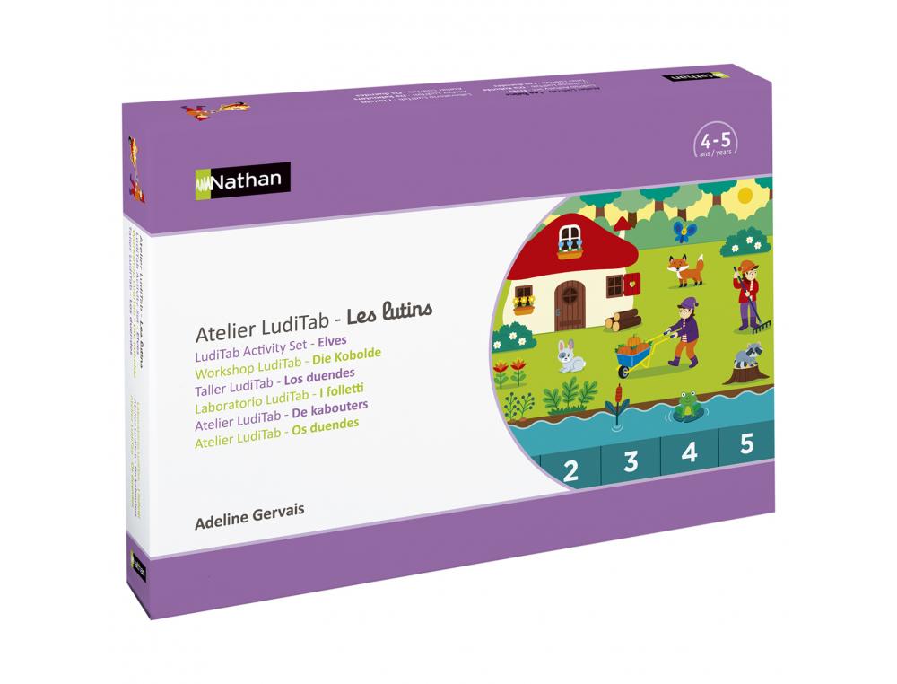 ATELIER LUDITAB NATHAN LES LUTINS LOT DE 2 PUZZLES A     SOLUTION MULTIPLES