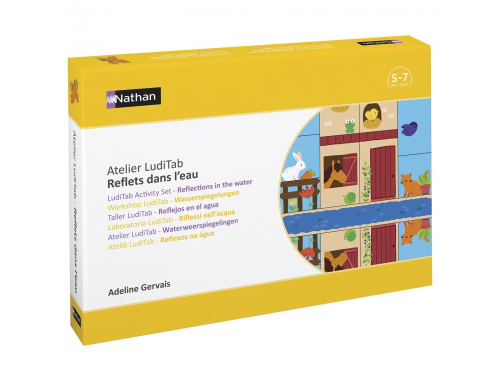 ATELIER LUDITAB NATHAN REFLETS DANS L'EAU LOT DE 2   PUZZLES A SOLUTION MULTIPLES