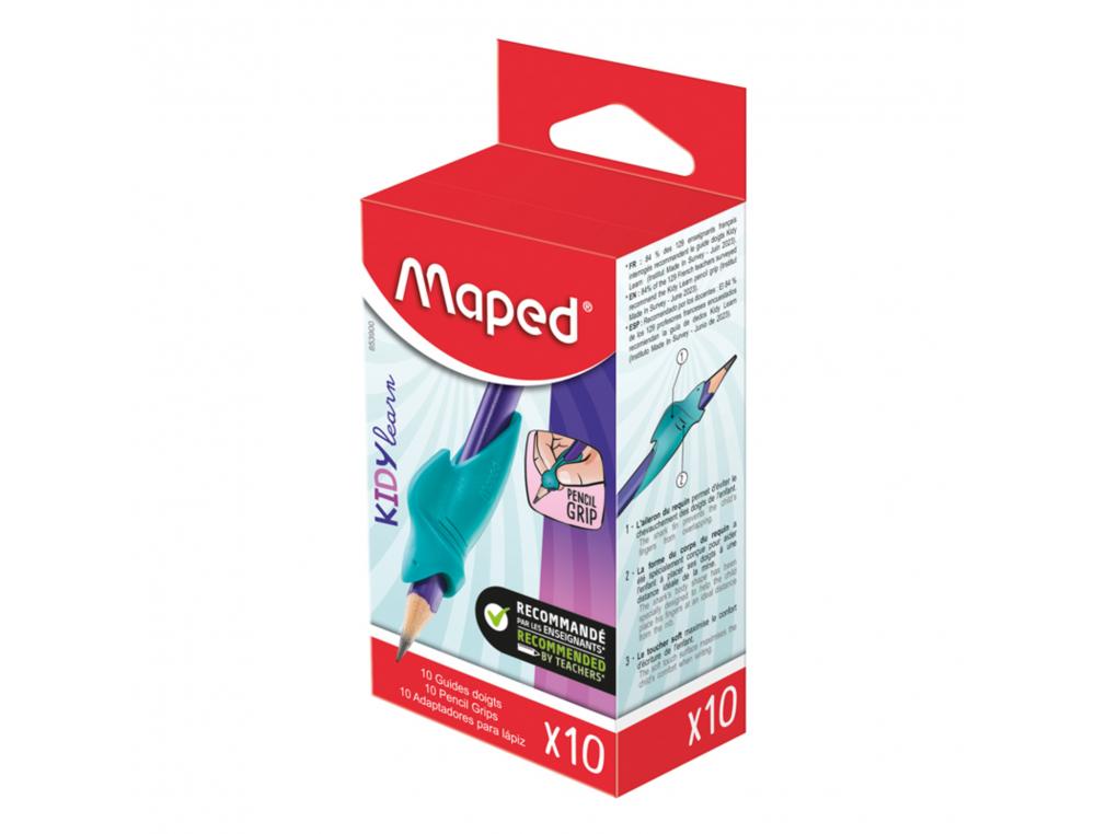 GUIDE DOIGTS ECRTIURE MAPED ENFANT ERGONOMIQUE FORME      REQUIN LOT 10 UNITES