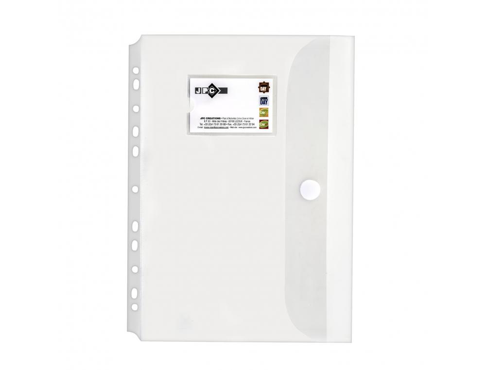 POCHETTE WONDAY PERFOREE A SCRATCH PORTE-CARTES DE       VISITE 31,2X23,1CM LOT 10     UNITES