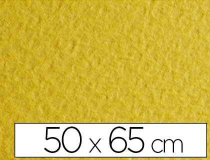 PAPIER DESSIN FABRIANO FEUILLE TIZIANO 160G 50X65CM UNICOLORE CITRON