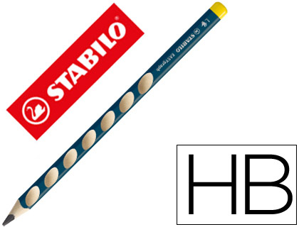 CRAYON GRAPHITE STABILO EASYGRAPH ERGONOMIQUE TRIANGULAIRE DIAMTRE 10MM LONGUEUR 175MM MINE HB 3.15MM GAUCHER