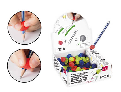 ADAPTATEUR CRAYON LIDERPAPEL EN PLASTIQUE BOTE DE 100 UNITS